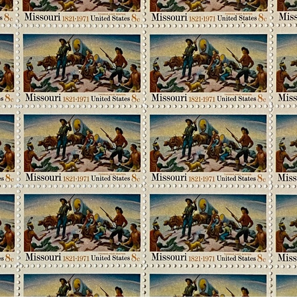 Missouri Stamps 1821 - 1971 US SCOTT 1426 Full Sheet Of 50 8 Cent MNH Vintage - Picture 10 of 12